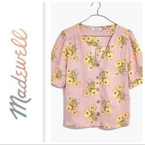 Madewell | Floral Button Down, S  NWT